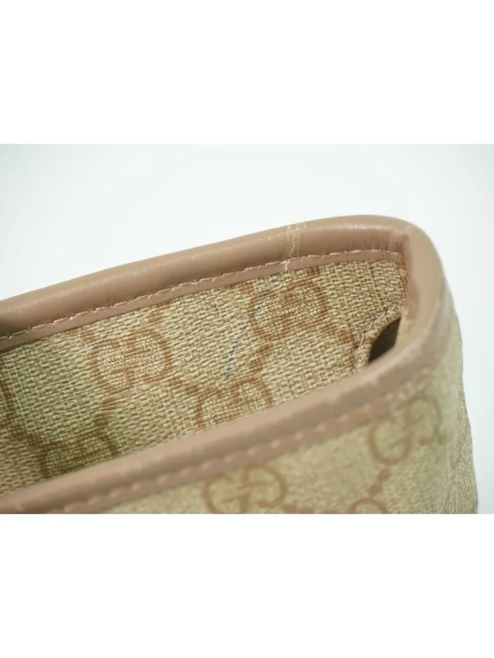 Gucci GG Supreme Tote Beige Pink - Picture 7 of 9